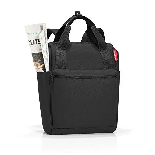 Produktbild: reisenthel allrounder R in Schwarz – Rucksack und Tragetasche in einem – Mit Stecklasche für Reisetrolleys