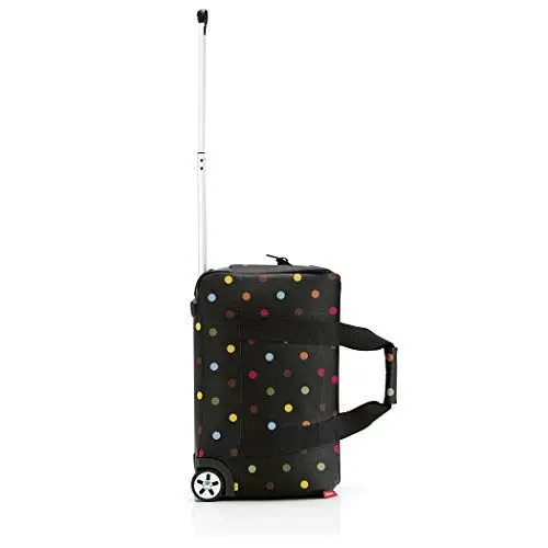 Produktbild: reisenthel Allrounder Trolley Vielseitige Reisetasche auf Rollen für Reisen, Arbeit oder Freizeit 2-stufiger Teleskopgriff, 2 leichtgängige Rollen, Couleur:dots