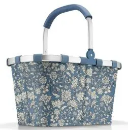 Produktbild: reisenthel carrybag dahlia blue – Stabiler Einkaufskorb mit viel Stauraum und praktischer Innentasche – Elegantes und wasserabweisendes Design