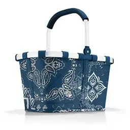 Produktbild: reisenthel carrybag frame bandana blue Stabiler Einkaufskorb mit viel Stauraum und praktischer Innentasche Elegantes und wasserabweisendes Design