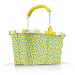 Produktbild: reisenthel carrybag signature lemon – Stabiler Einkaufskorb mit viel Stauraum und praktischer Innentasche – Elegantes und wasserabweisendes Design