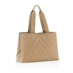 Produktbild: reisenthel classic shopper L rhombus ginger Geräumige Shopping Bag und edle Handtasche in einem Aus wasserabweisendem Material