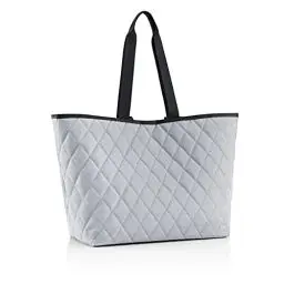 Produktbild: reisenthel classic shopper XL rhombus light grey Geräumige Shopping Bag und edle Handtasche in einem Aus wasserabweisendem Material