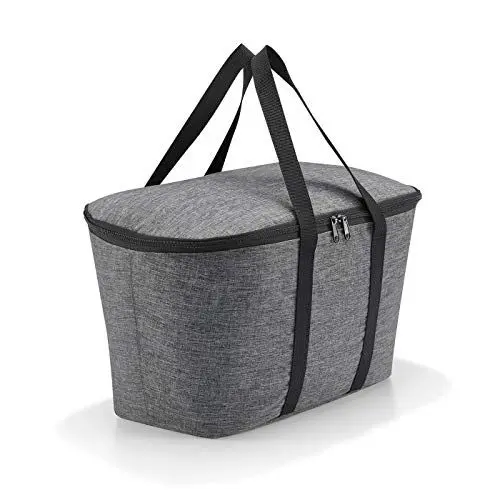 Produktbild: reisenthel coolerbag in Twist Silber – Kühltasche aus hochwertigem Polyestergewebe – Ideal für das Picknick, den Einkauf und unterwegs