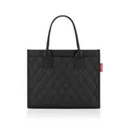 Produktbild: reisenthel daily shopper rhombus black – Moderner, geradliniger Shopper für jeden Anlass - praktische Handtasche, groß genug für Ihre Einkäufe und Ihre Alltagsgegenstände
