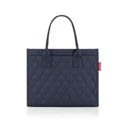 Produktbild: reisenthel daily shopper rhombus midnight – Moderner, geradliniger Shopper für jeden Anlass - praktische Handtasche, groß genug für Ihre Einkäufe und Ihre Alltagsgegenstände