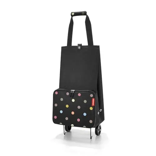Produktbild: reisenthel foldabletrolley in Dots – Faltbarer und platzsparender Trolley für Spontaneinkäufe ​– Aus wasserabweisendem Material