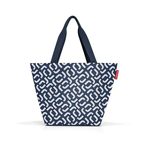 Produktbild: reisenthel shopper M in Signature Navy – Geräumige Shopping Bag und edle Handtasche in einem – Aus wasserabweisendem Material