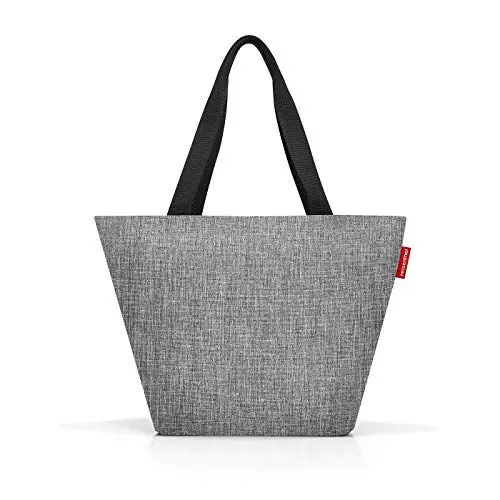 Produktbild: reisenthel shopper M in Twist Silber – Geräumige Shopping Bag und edle Handtasche in einem – Aus wasserabweisendem Material