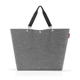 Produktbild: reisenthel shopper M in Twist Silber – Geräumige Shopping Bag und edle Handtasche in einem – Aus wasserabweisendem Material