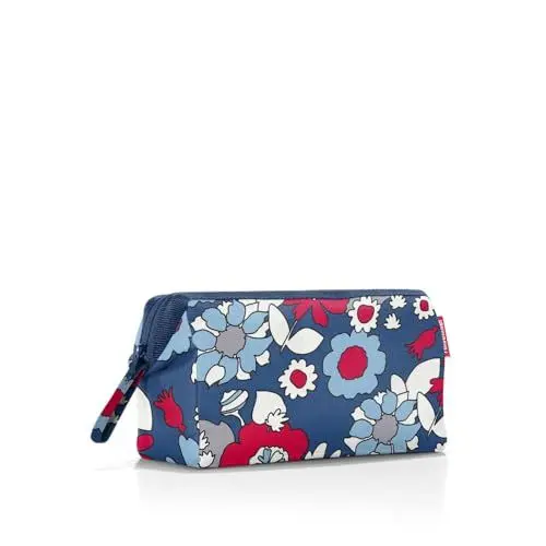 Produktbild: reisenthel travelcosmetic - starke robuste und praktische Reisekosmetiktasche, Handschlaufe, wasserabweisendes Material, Couleur:florist indigo