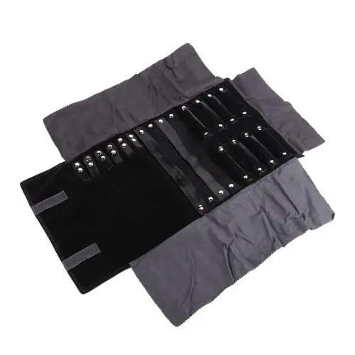 Produktbild: Reise-Schmuck-Etui, multifunktionale Schmuck-Aufbewahrungs-Rolltasche / Schmuck-Tasche, Schmuck-Rolltasche für Ohrringe, Ringe, Halsketten, Armbänder