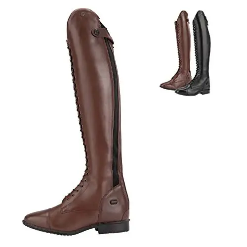 Produktbild: Reitstiefel »LEGACY VENADO« mit Polo-Schnürung | Italienisches Leder | Tolle Passform | Zertifizierte Qualität |Komfort-Einlegsohle | Extra lange Schnürsenkel | Gr. 40 | MEDIUM-WIDE | Braun