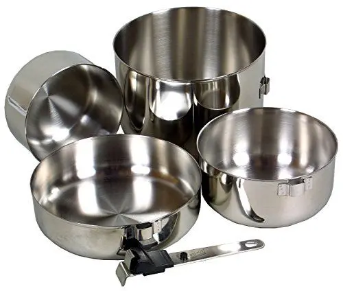 Produktbild: Relags Biwak Edelstahl', 3 Topfset, Silber, One Size