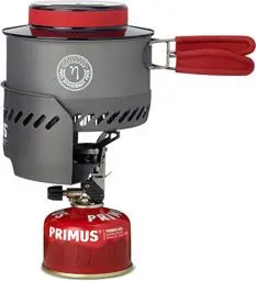 Produktbild: Primus Gaskocher Camping - Express Stove Piezo - Gaskocher Outdoor 2600W mit Zünder Inklusive - Gaskocher für Schraubkartusche mit Standard EN417 - Mini Gaskocher Klein für Outdoor - Camping Stove