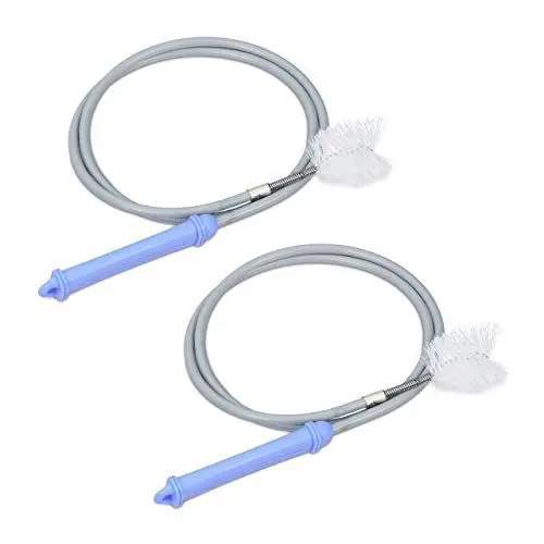 Produktbild: Relaxdays 10027821 Rohrreinigungsbürste, 1 m lang, flexibel, biegsam, Spiral-Reinigungsbürste für Abfluss, Rohre, Schläuche, grau, 1 Stück