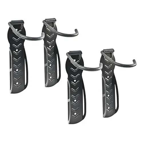 Produktbild: Relaxdays, 100% Stahl, Fahrradhalterung 2er Set, Fahrrad Wandhalterung, Zum Aufhängen, schwarz