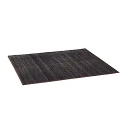 Produktbild: Relaxdays Badvorleger Bambus BxT: 100x80 cm Badeteppich aus Holz mit rutschhemmender Unterseite praktischer Duschvorleger aus natürlichem Bambus, Stoff in verschiedenen Farben fürs Bad, schwarz-braun