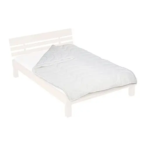 Produktbild: Relaxdays Bettdecke, 135x200 cm, 4 Jahreszeiten Decke, Öko-Tex Standard 100, Polyester, Schlafdecke Sommer, Winter, weiß