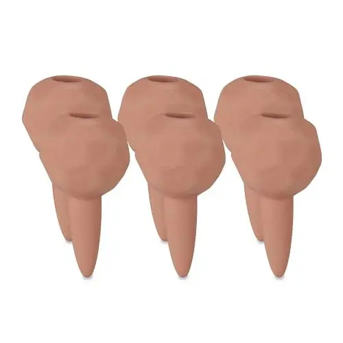 Produktbild: Relaxdays Bewässerungskugeln Ton, 6er Set, Gießhelfer Ø 6cm, dosierte Bewässerung für Topfpflanzen, Terracotta