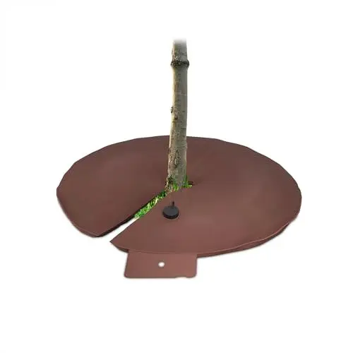 Produktbild: Relaxdays Bewässerungsring, 75 l, für Bäume & Sträucher, Tröpfchenbewässerung bis 8 Std, UV-resistenter Gießring, braun