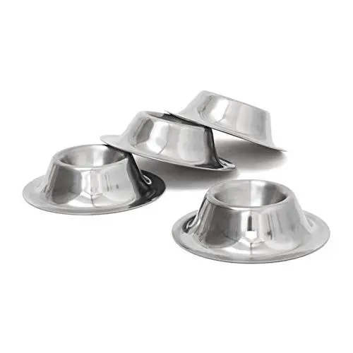 Produktbild: Relaxdays Eierbecher Edelstahl 4er Set, stapelbarer Eierständer f. Frühstück daheim u. unterwegs, edle Becher, silber