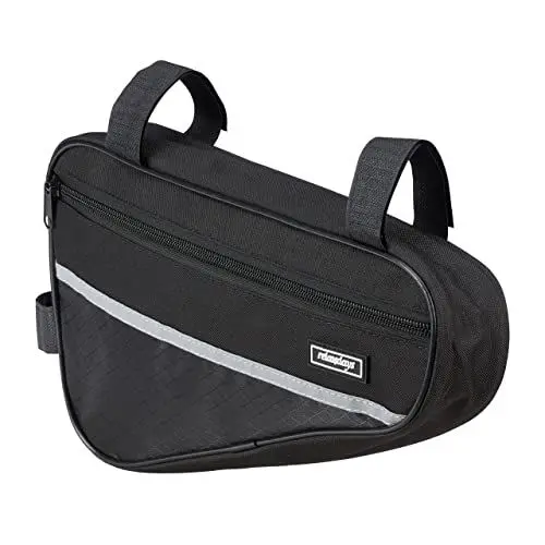 Produktbild: Relaxdays Fahrrad Dreieckstasche, wasserdicht, HxBxT: 20 x 30 x 6 cm, Rahmentasche für Mountainbike & Rennrad, schwarz