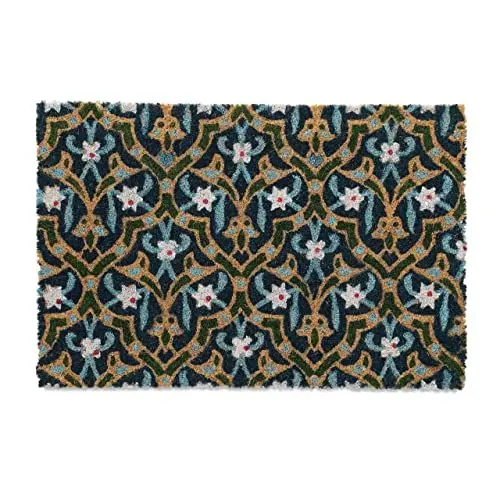 Produktbild: Relaxdays Fußmatte Kokos, Türvorleger orientalisch, 40x60 cm, rutschfest, wetterfest, Fußabstreifer innen & außen, bunt