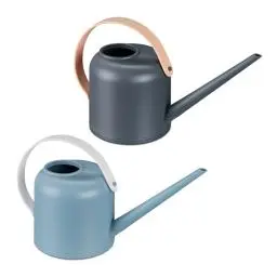Produktbild: Relaxdays Gießkanne, 2er Set, 1,7 l, Kunststoff, Blumengießkanne für Zimmerpflanzen, Langer Hals, bunt