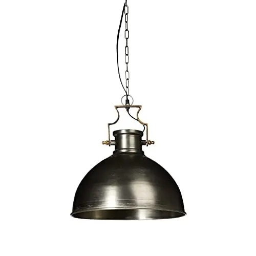 Produktbild: Relaxdays Hängeleuchte Industrie matt groß HBT ca. 145 x 40,5 x 40,5 cm Hängelampe mit großem glockenförmigen Lampenschirm im Industriestil Pendelleuchte aus Metall Pendellampe E27 bis 40W, anthrazit
