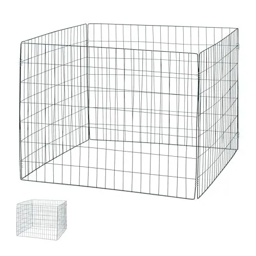Produktbild: Relaxdays Komposter Metall, 2er Set, Biokomposter Garten, HxBxT: 70 x 90 x 90 cm, 560 Liter, Drahtkomposter Stahl, grün