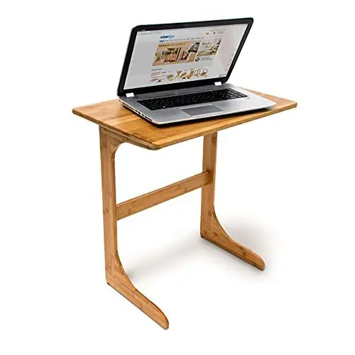 Produktbild: Relaxdays Laptoptisch Bambus H x B x T: ca. 62,5 x 60 x 40 cm Beistelltisch als auch als Notebook-Couchtisch aus Holz mit praktischer Ablage und optimaler Arbeitshöhe aus hochwertigem Bambus, natur