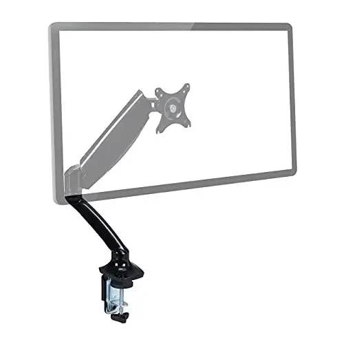 Produktbild: Relaxdays Monitor Halterung höhenverstellbar, drehbar, schwenkbar, neigbar, 17-27 Zoll, VESA 75/100, Monitorarm, schwarz