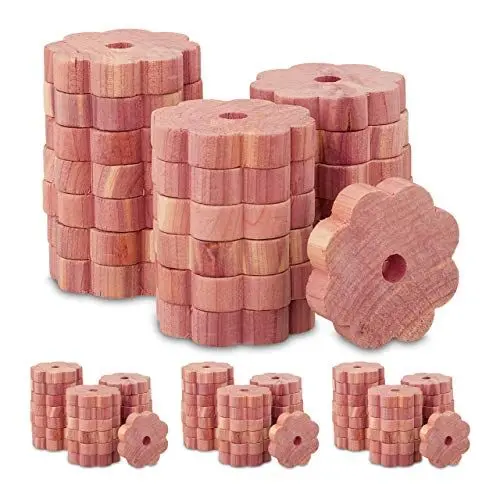 Produktbild: Relaxdays Mottenschutz Zedernholz, 20 Stück für Kleiderschrank, Langzeitschutz, Mottenmittel gegen Kleidermotten, Natur