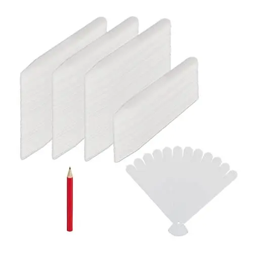Produktbild: Relaxdays Pflanzetiketten 500er Set, zum Beschriften, Stecketiketten Pflanzen, 12,5 cm, Kunststoff, wetterfest, weiß