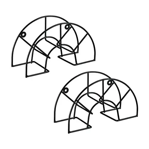 Produktbild: Relaxdays Schlauchhalter, 2er Set, Stahl, für 45 m 5/8