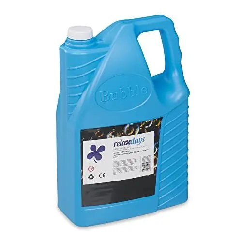 Produktbild: Relaxdays Seifenblasen Nachfüllkanister, 4 Liter Seifenblasenflüssigkeit, Seifenlauge für Seifenblasenmaschine, blau