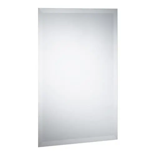Produktbild: Relaxdays Spiegel Rahmenlos, Wandspiegel 40x60 cm, Hoch- & Querformat, Facettenspiegel für Bad, Flur, Gäste-WC, klar, 10034259, Aus 100% Glas