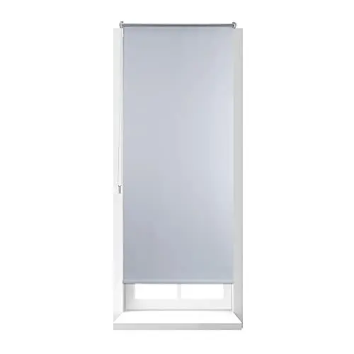 Produktbild: Relaxdays Thermo Verdunklungsrollo, Hitzeschutz, Fenster Seitenzugrollo, Klemmfix ohne bohren, 70x160, Stoff 66 cm, weiß