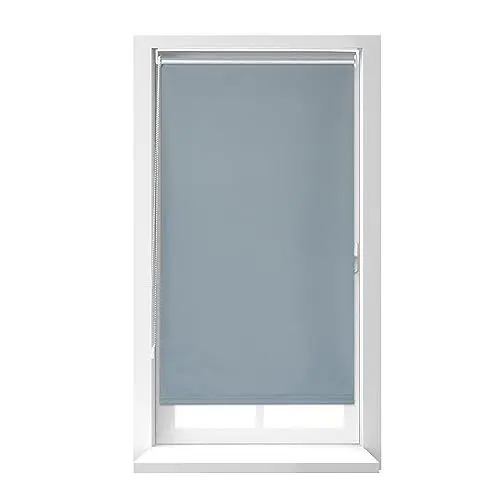 Produktbild: Relaxdays Thermorollo, ohne Bohren, Klemmfix, Kettenzug, 90x220 cm, Stoffbreite 86 cm, blickdichtes Klemmrollo, grau