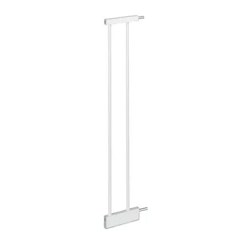 Produktbild: Relaxdays Türschutzgitter Verlängerung 14 cm, ohne Bohren, Treppenschutzgitter Erweiterung, Klemm-Türgitter, Stahl, weiß