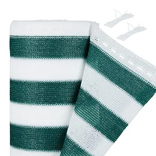 Produktbild: Relaxdays Zaunblende, 1,2 x 30 m, Sichtschutz für Zaun & Balkongeländer, UV-stabil, wetterfest, HDPE Gewebe, grün-weiß