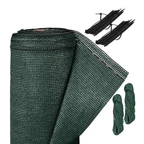 Produktbild: Relaxdays Zaunblende, 1,5 x 20 m, Sichtschutz für Garten & Balkon, UV-stabilisiert, wetterfest, HDPE Gewebe, dunkelgrün