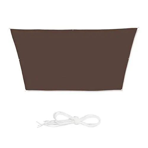 Produktbild: Relaxdays, braun Sonnensegel Trapez, wasserabweisend, UV-beständig, Spannseile, Terrasse, Balkon, Pool, Maße 3x4x2x2 m, 3 x 4 x 2 x 2 m, 10026361_988