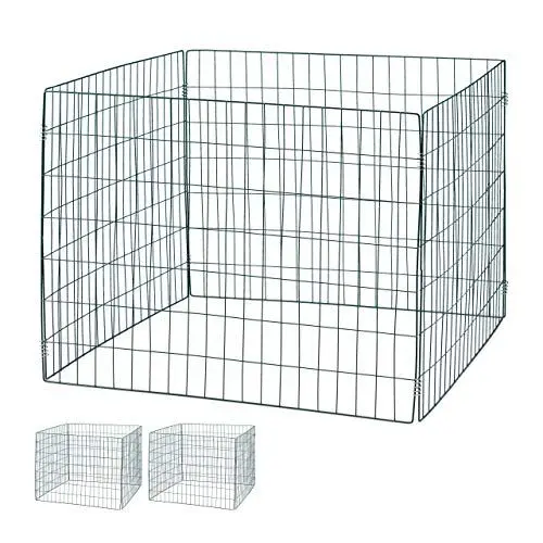 Produktbild: Relaxdays, dunkelgrün Komposter Metall, 3er Set, Biokomposter Garten, großer Laubkomposter, 560 Liter, Steckkomposter, 70 x 90 cm