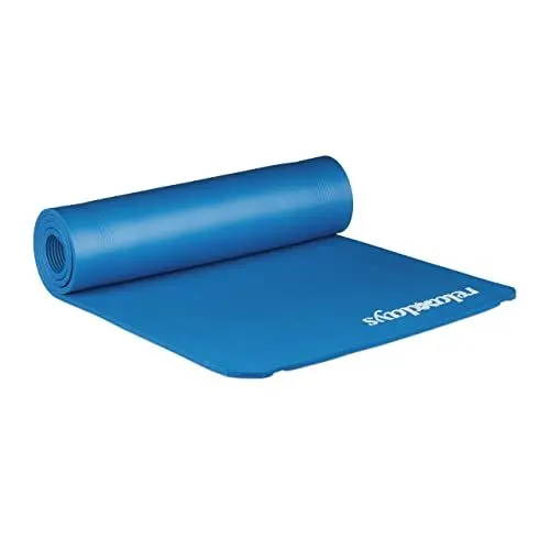 Produktbild: Relaxdays geposltert Yogamatte, blau, M