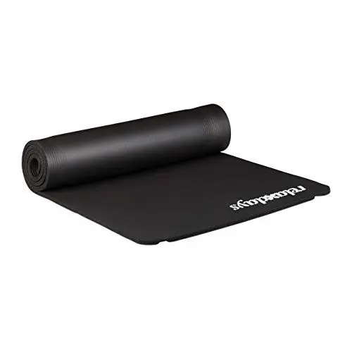 Produktbild: Relaxdays geposltert Yogamatte, schwarz, M