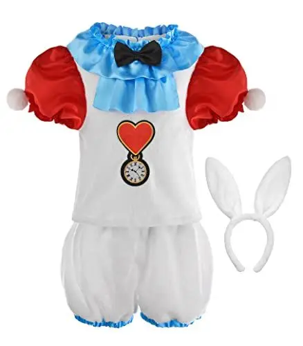 Produktbild: ReliBeauty Hasenkostüm mit Hasenohren Kinder Ostern Halloween Karneval，100