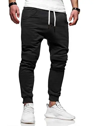Produktbild: Rello & Reese Herren Jogginghose Sporthose Trainingshose JG-3014 (Schwarz, XL)