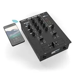Produktbild: Reloop RMX-10 BT 2-Kanal Bluetooth DJ-Mixer mit eingebauter Bluetooth-Konnektivität, schwarz